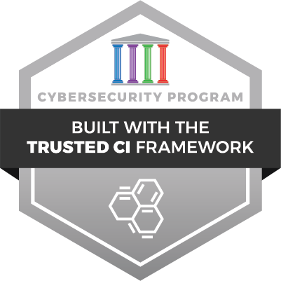 Trusted CI Cybersecurity Program badge graphic